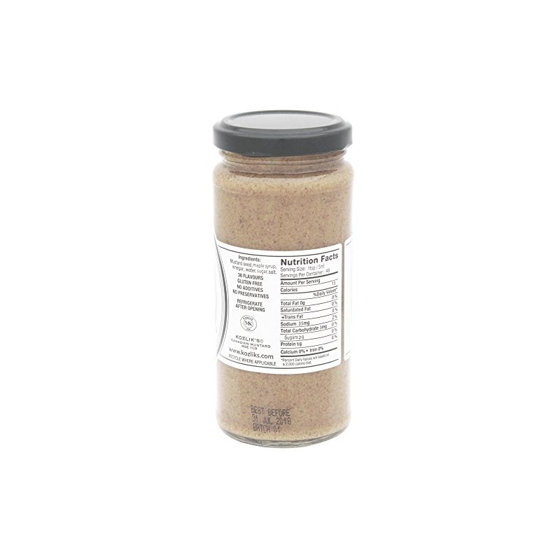 Kozlik's Canadian Amazing Maple Mustard, 6 Pack of 8 oz