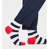 Happy Socks Unisex Socks, Blue, Red, White