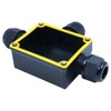 ZONADAH T-Type 3-Way IP68 Waterproof Electrical Cable Wire Connector Junction