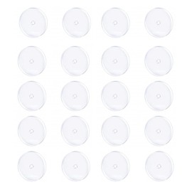Clear Piercing Disc Nose Bump Treatment Pressure Silicone Earrings for Keloids Healing Pads - Belly Button Piercing Kit (7MM 20PCS)