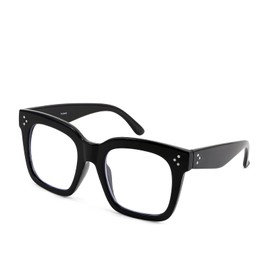 FEISEDY Women Men Blue Light Blocking Glasses Frame Oversized Designer Luxury Square Eyewear B2695-FF