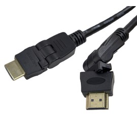Maxar Electric HDMI Cable, 3.3 ft (1 m), 4K Compatible, Ver1.4, For Installation in Places with Low Gaps such as Wall TV