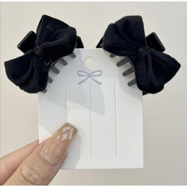 [VOKLLIYU] Women's Hair Clip, Set of 2, Cute, Pearl Hairpins, Hair Clips, Hair Ornament, Bangs, Girls, Glitter Pin, Vintage Velvet Hair Accessories, For Birthdays Parties, Weddings, Stage, Performance