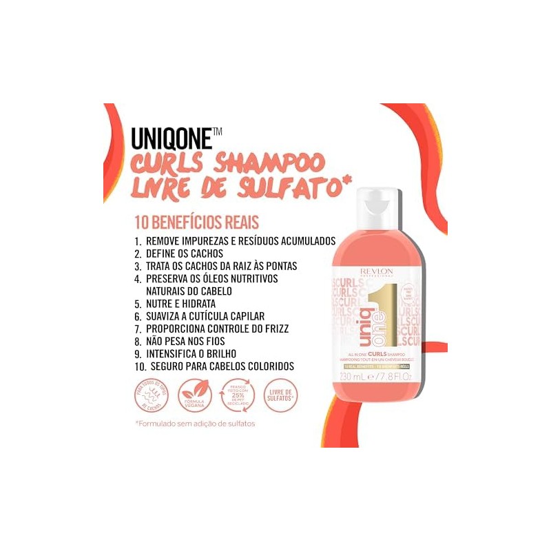 UniqOne Revlon Professional Shampoo Curls para cabello rizado 230ml