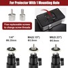 Ceiling Projector Mount Bracket, 360° Rotation & 90° Tilt Adjustable,