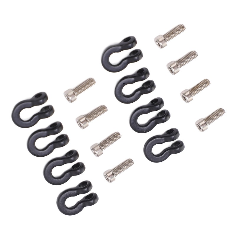 8pcs Metal Front Rear Bumper Trailer Hook for 1/24 RC