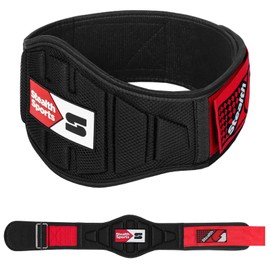 Stealth Sports Weight Lifting Belt – 6.5” Back Support Padded Workout Belt Auto Lock Buckle – Neoprene Gym Belt Men Women – Fitness Bodybuilding Training Deadlift Squats Weightlifting Belt(M)