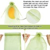 100pcs Fruit Protection Bags 8x12 inch, Green Netting Cover Bags