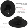 Pro Celia Big Wide Brim Fedora Hat for Women Large