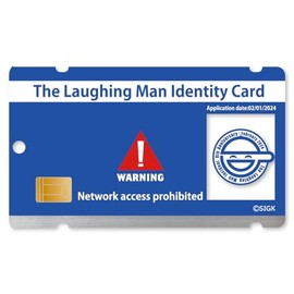 Ghost in the Shell S.A.C. Series Narikiri Acrylic Pass Case, Laughing Man