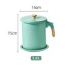 Bacon Grease Container with Strainer, 1.4L Oil Strainer Pot Iron