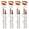 Magic Eyebrow Pencil, Waterproof 3D Microblading Eyebrow Pencil Contour Pen,