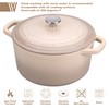 VORRINGARD Enameled Cast Iron Dutch Oven Pot with Lid, for
