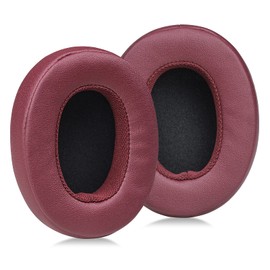 MOLGRIA Ear Pads Cushion, Replacement Protein Leather Earpads for Skullcandy Crusher Wireless Crusher Evo ANC HESH 3.0 Over-ear Headphones(Deep Red)