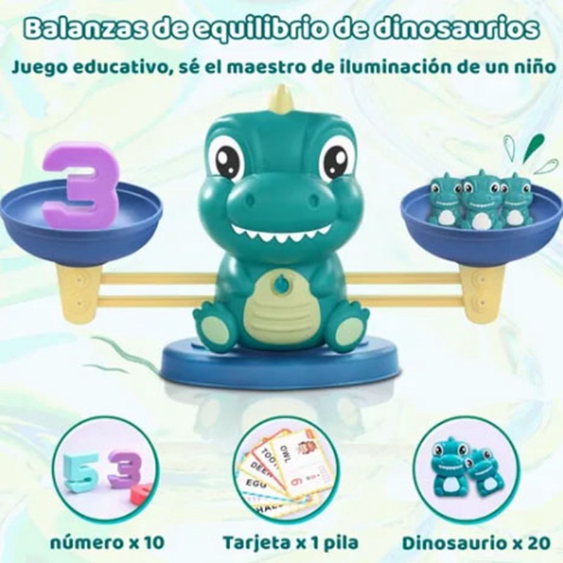 Children Dinosaur Balance Toy Educational Math Enlightenment Kid Math Game