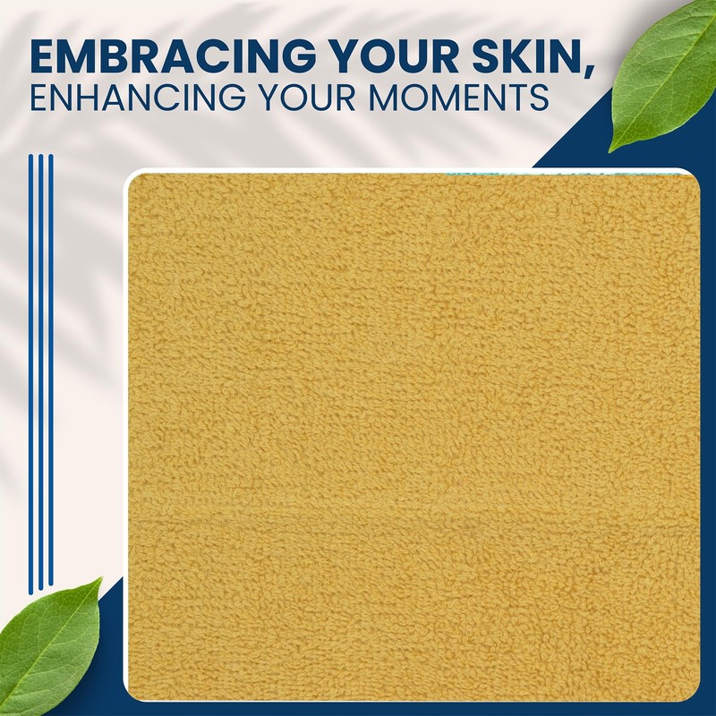 Towelogy® Luxury Egyptian Cotton Face Cloth Flannel Fingertip Towels Set