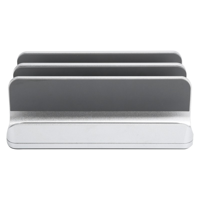 Adjustable Vertical Laptop Stand Double Slots Aluminium Alloy Notebook Computer