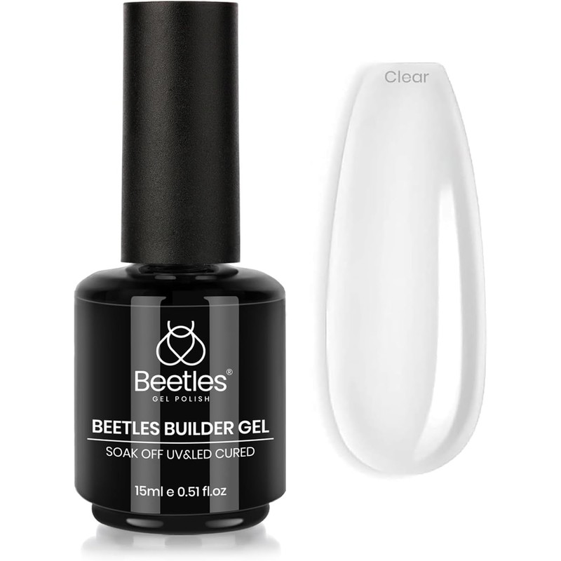 Beetles Gel Constructor Nude Translúcido 7 en 1, 15 ml