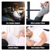 Lumbar Cushion, Back Cushion with Removable Elastic Band, Non-Slip Lumbar