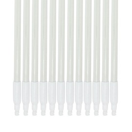 SPARTA Fiberglass Broomstick Replacement Broom Handle with Acme Threaded Tip for Industrial Cleaning Tools, Fiberglass, 60 Inches, White, (Pack of 12)