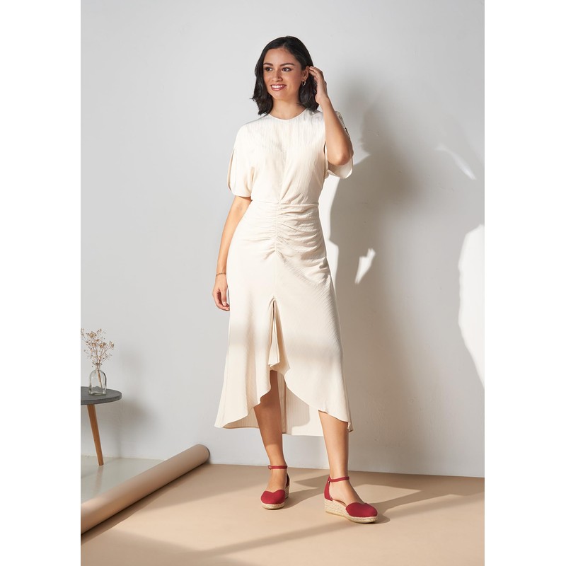 VISCATA Formiga Espadrille Canvas Low Wedges with Buckle Ankle Strap