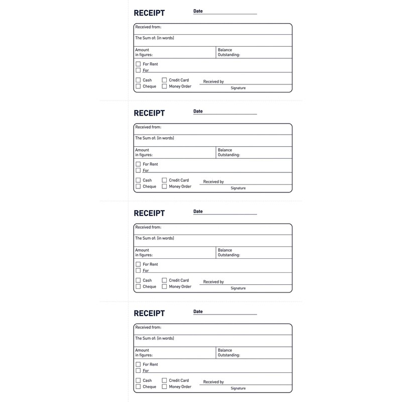 Challenge Duplicate Receipt Book, Carbonless, 200 Pages, 1 pack (280