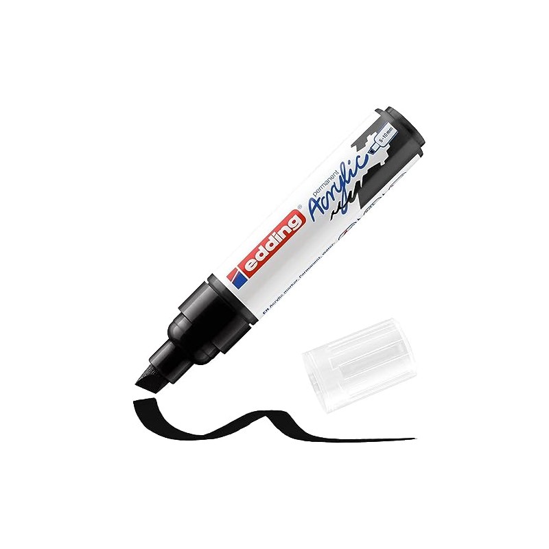 edding 5000 acrylic marker broad - black - 1 waterproof