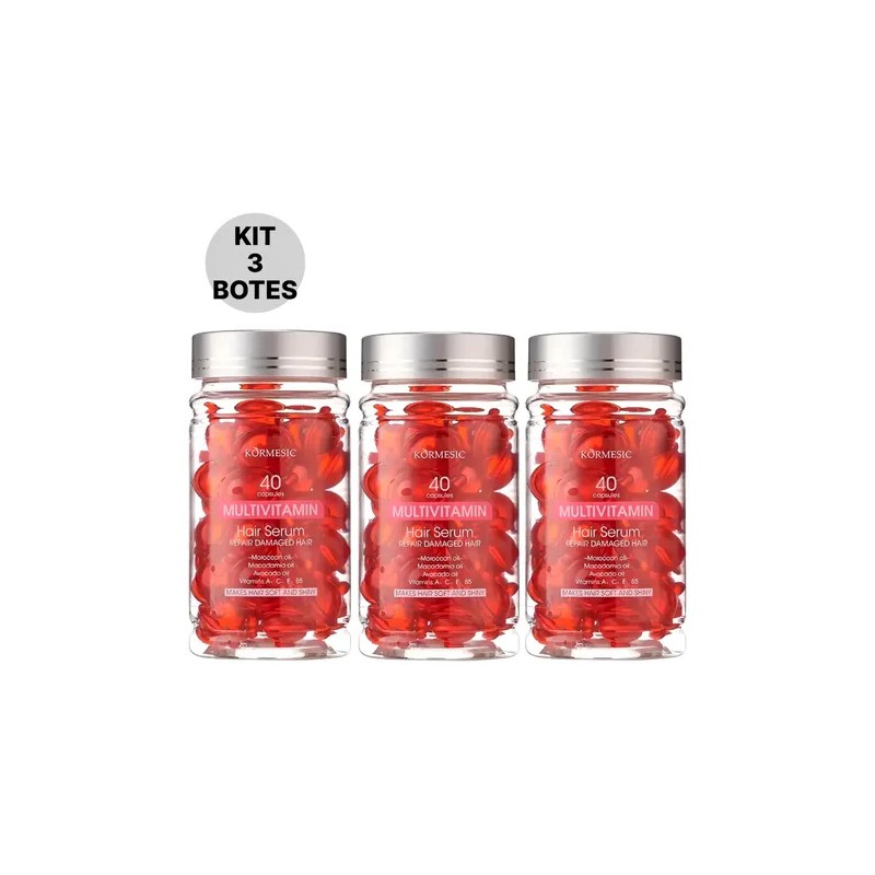 Kit 120 Cápsulas Vitaminas Reparadoras De Cabello Krmesic