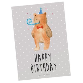 Mr. & Mrs. Panda Postkarte Bär Geburtstag - Geschenk, Teddy, Geschenkkarte, Ansichtskarten, Grußkarte, Alles Gute, Happy Birthday, Einladung