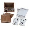 Wooden Perpetual Calendar Desktop Eternal Calendar Blocks - No Place