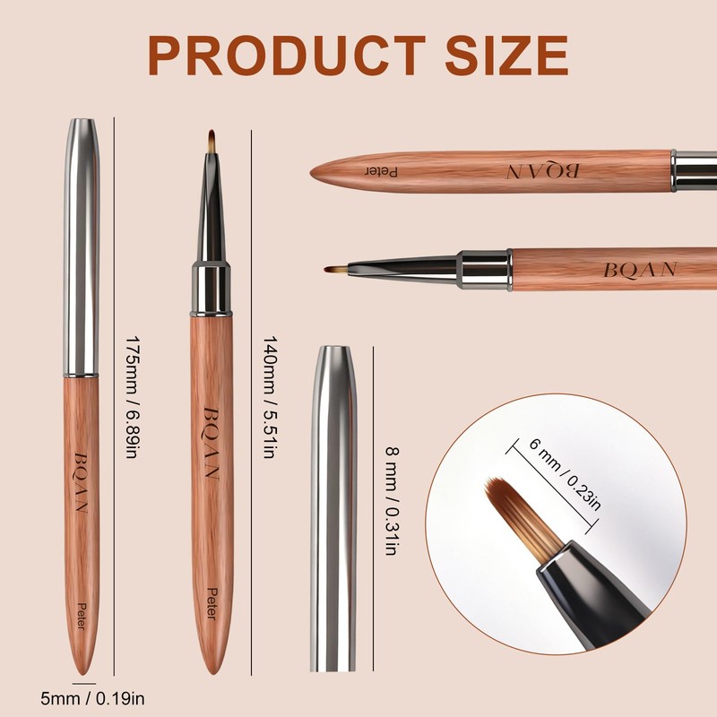 BQAN Nail Art Brush Daisy Pen 1Pc for Gel Polish