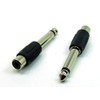 POPESQ® 2 pcs. Jack Adaptor RCA Female 6.35 mm Mono