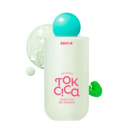 EDIT.B Calming Tok Cica Heartleaf Gel Essence, Cooling & Hydrating Facial Essence for Sensitive Skin, Lightweight Soothing & Relief Moisturizer, Korean Daily Skin Care (6.76 fl.oz / 200ml)