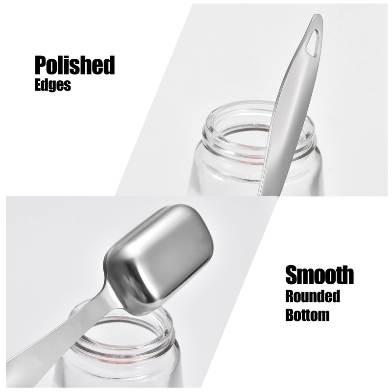 18/8 Stainless Steel Measuring Spoons: Doosu Heavy Duty Rectangular Spoon