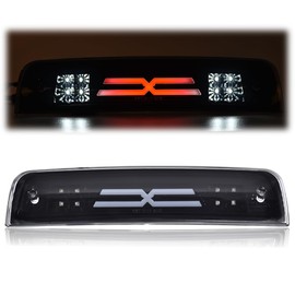 PIT66 3rd Third Brake Light Assembly Compatible With Dodge Ram 1500 2009-2010/Ram 2500 3500 2010/Ram1500 2500 3500 Truck 2011-2017,Black lens Black Housing X