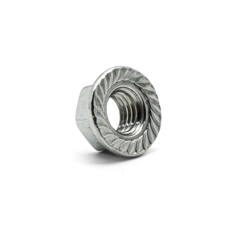 Hippo Hardware M10 (10mm) Hexagon Flanged Hex Nuts Serrated A2