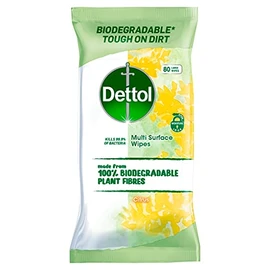 Dettol Multi Surface Wipes, Pack of 80