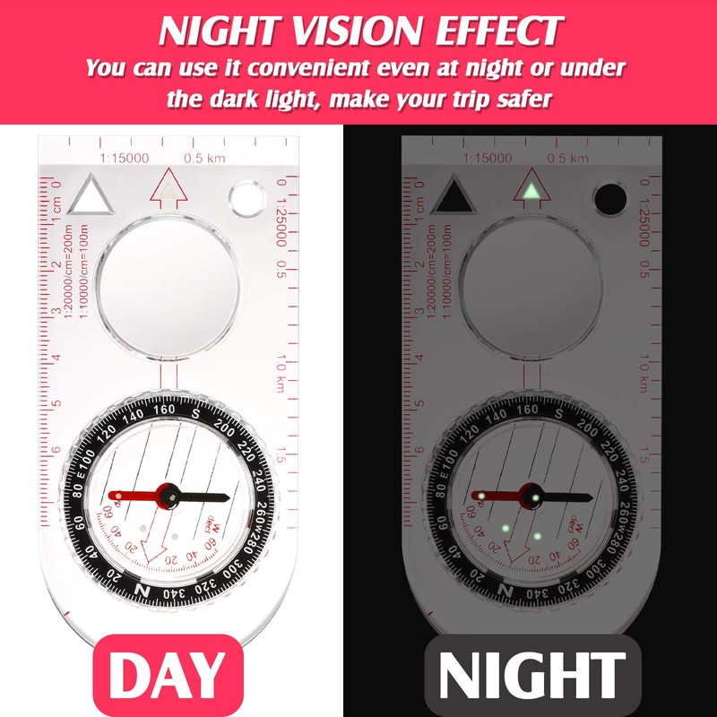 SKYLETY Navigation Compass Orienteering Compass Boy Scout Compass Hiking Compass