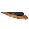 Straight Razor with Wooden Handle Shaving Razor Knife for Beard