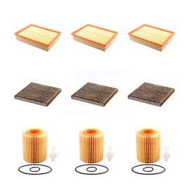 PUR 3x Air + 3x Cabin + 3x Engine Cartridge Oil Filter (9 Total) Kit Replacement For Toyota 4Runner Lexus GX460 KFM-101804
