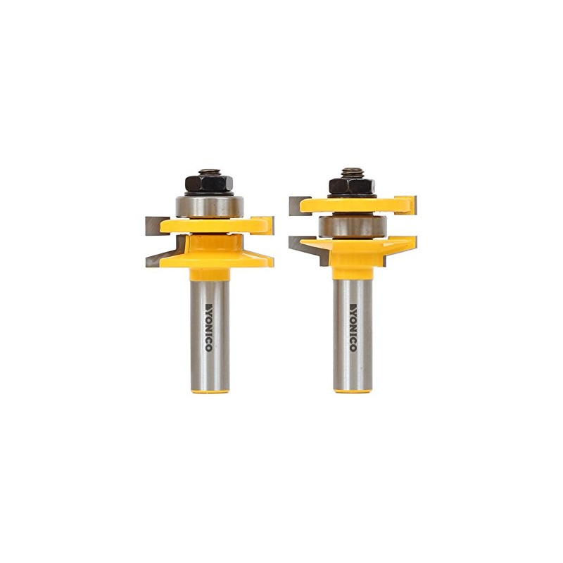 YONICO Cabinet Door Rail and Stile Router Bits Set 2