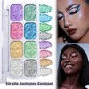 Glitter Eyeshadow Palette, 8 Colours, Shimmering Eyeshadow Palette, Holographic Make-Up