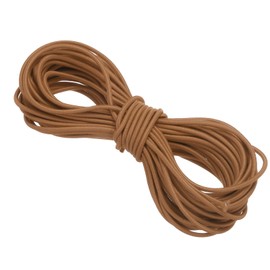 PATIKIL Elastic Cord Heavy Stretch String Rope 3/32" 11 Yards(2.5mm x 10m) Yellow Brown for Crafting DIY Sewing Hook Straps Camping Tie Down Strap