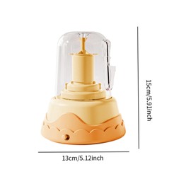 Harilla Elektrisches Töpferscheiben-Set für Kinder, komplettes Töpferset, Kunst-DIY-Lernspielzeug, Töpferherstellung, Künstlerstudio, Porzellanscheibe, Gelb