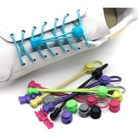 YIIOCCC Cordones elásticos para zapatos Cordones para zapatos sin atar, fácil de instalar para niños y adultos, cordones para deportes al aire libre