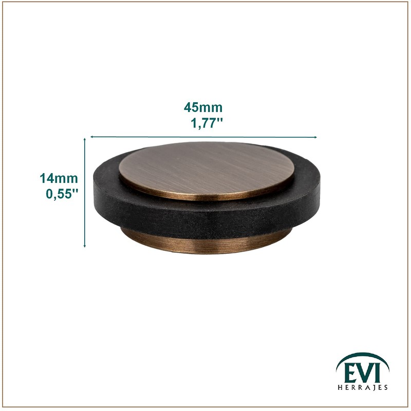 EVI | Adhesive Doorstop | 1.37'' X 0.55'' | Natural