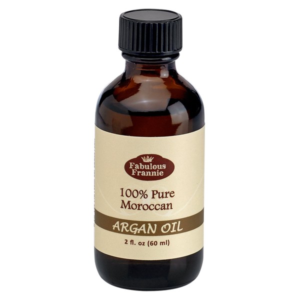 Moroccan ARGAN Oil 100% Pure for Hair Skin Nails Carrier Treatment Oil 2oz by Fabulous Frannie