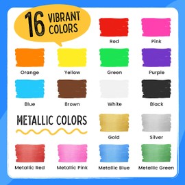 Chalkola Liquid Chalk Markers for Blackboard & Glass (Pack of 16, 6mm Reversible Tip) Washable Chalk Pens for Window, Bistro, Mirror, Car, Wall Calendar, Menu Board | Chalkboard Markers Erasable