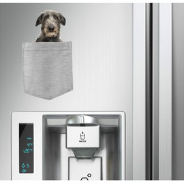 Scottish Deerhound Dog in Pocket Car Bumper Magnet, Magnetic for Refrigerator, Decorative Fridge, Office, Whiteboard, Kitchen, Locker Waterproof Decor, Family & Friends, 4x7 in