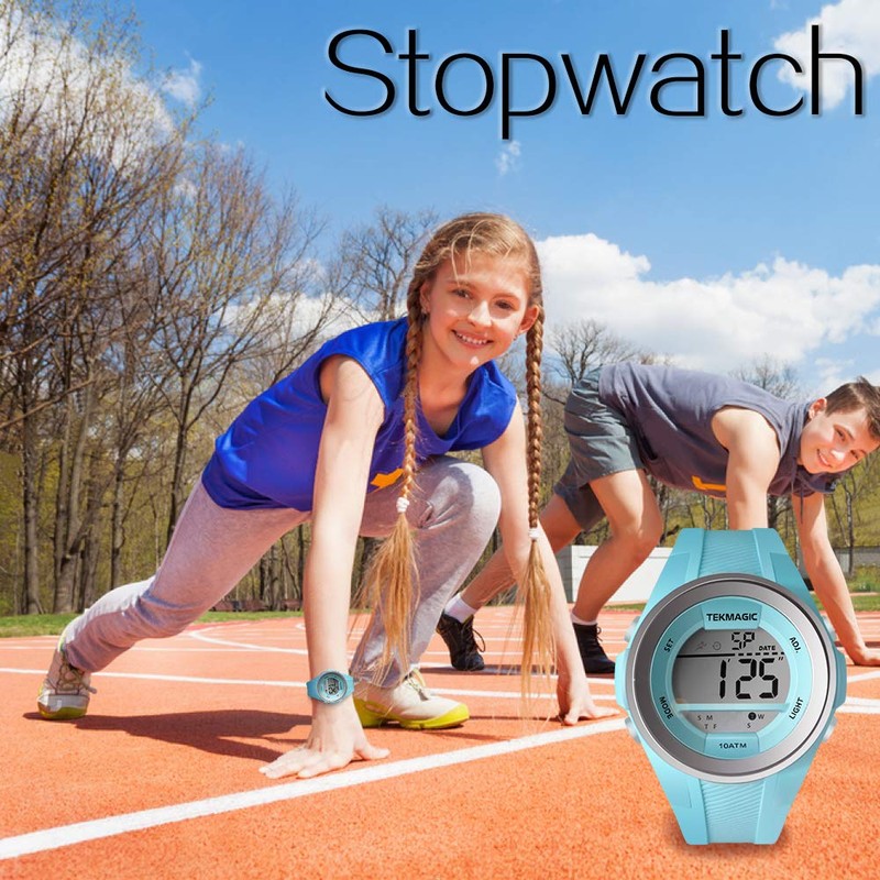 Boys Girls Sport Watch 10ATM Waterproof Swimming Watch Stopwatch Chronograph